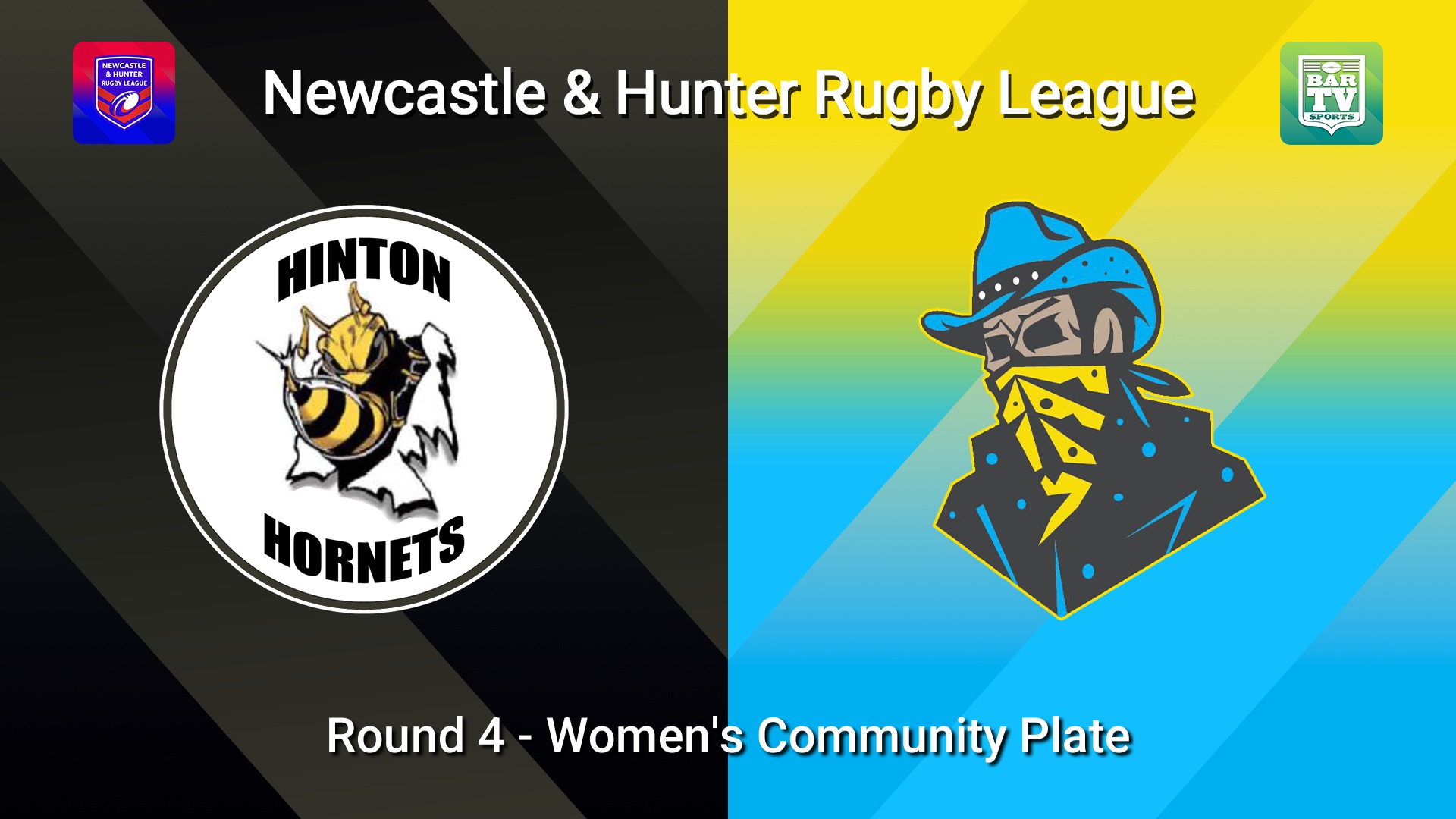 260516-video-NHRL Round 4 - Women's Community Plate - Hinton Hornets v Nelson Bay Bandits Slate Image