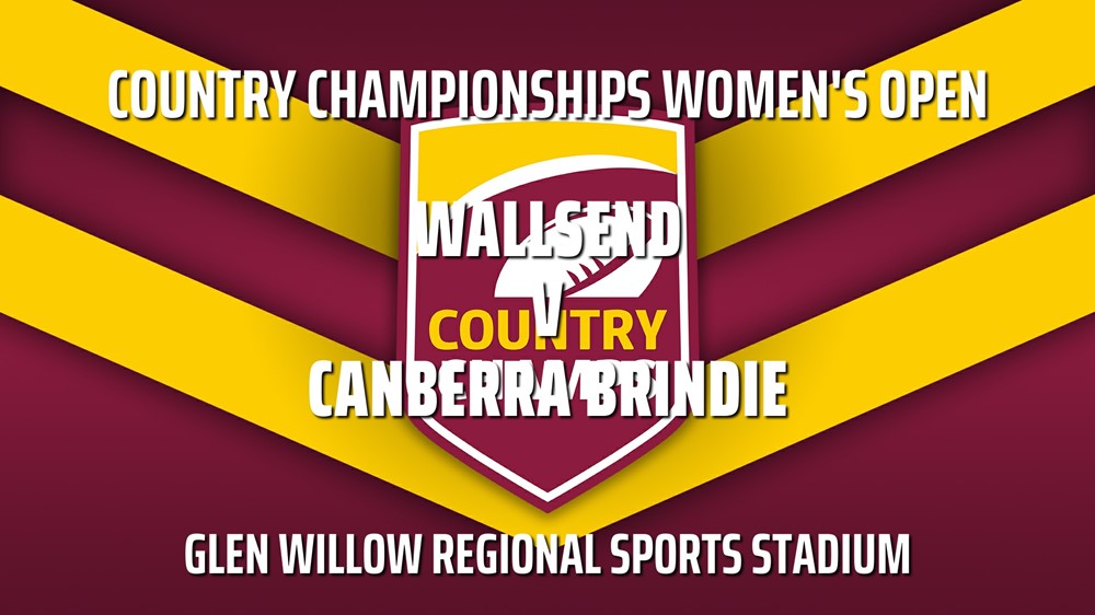 231014-Country Championships Women's Open - Wallsend Wolves v Canberra Brindie Minigame Slate Image