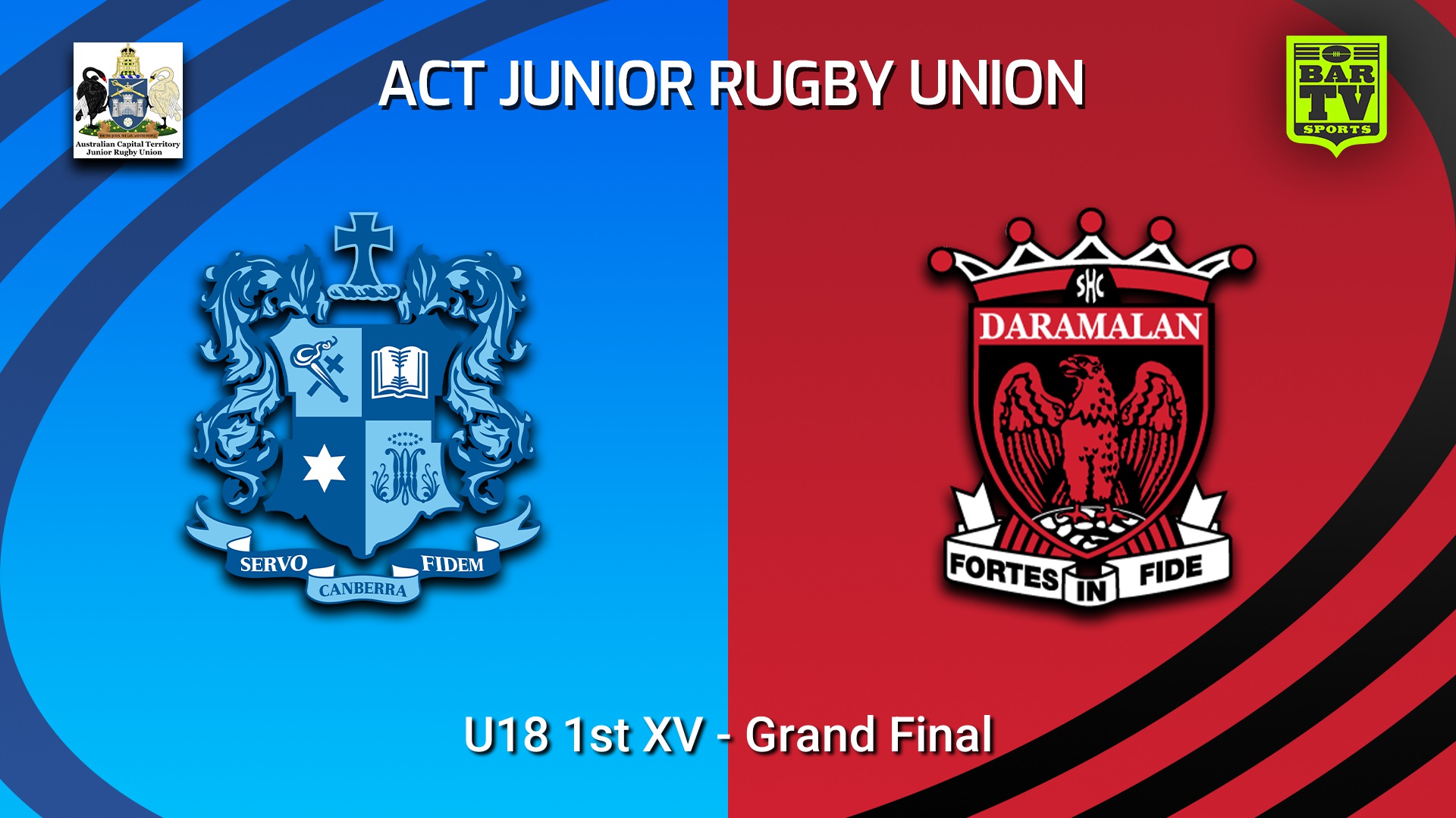 260906-video-ACT Junior Rugby Union Grand Final - U18 1st XV - Marist College Canberra v Daramalan College Slate Image