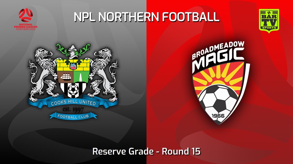 220827-NNSW NPLM Res Round 15 - Cooks Hill United FC (Res) v Broadmeadow Magic Res Slate Image