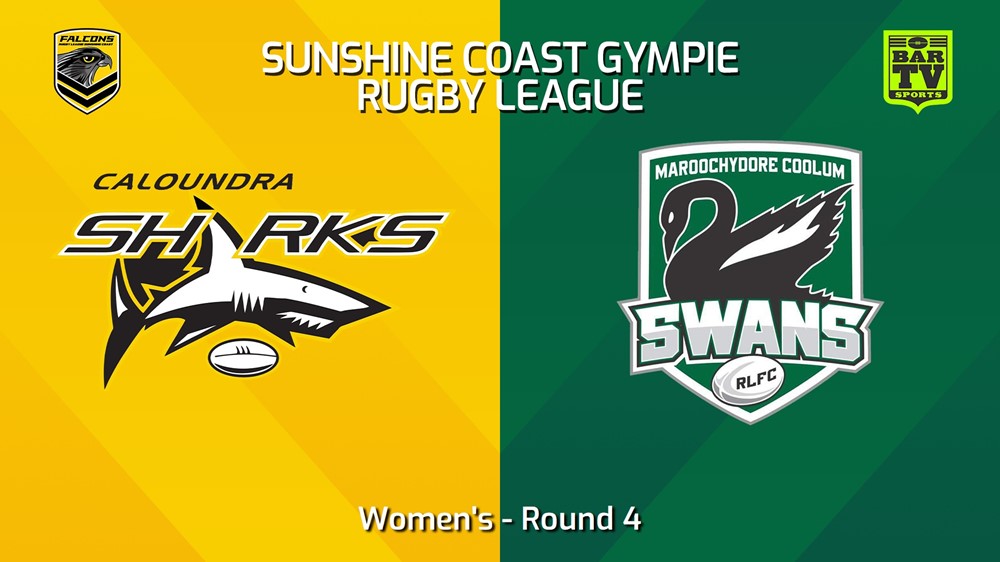 240413-Sunshine Coast RL Round 4 - Women's - Caloundra Sharks v Maroochydore Swans Slate Image