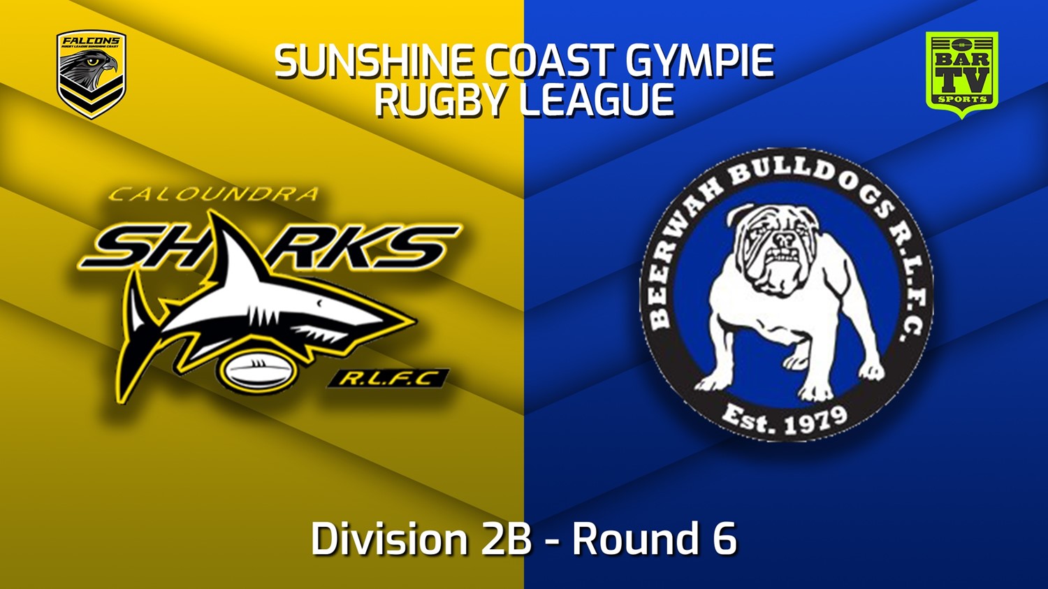 220521-Sunshine Coast RL Round 6 - Division 2B - Caloundra Sharks v Beerwah Bulldogs Slate Image