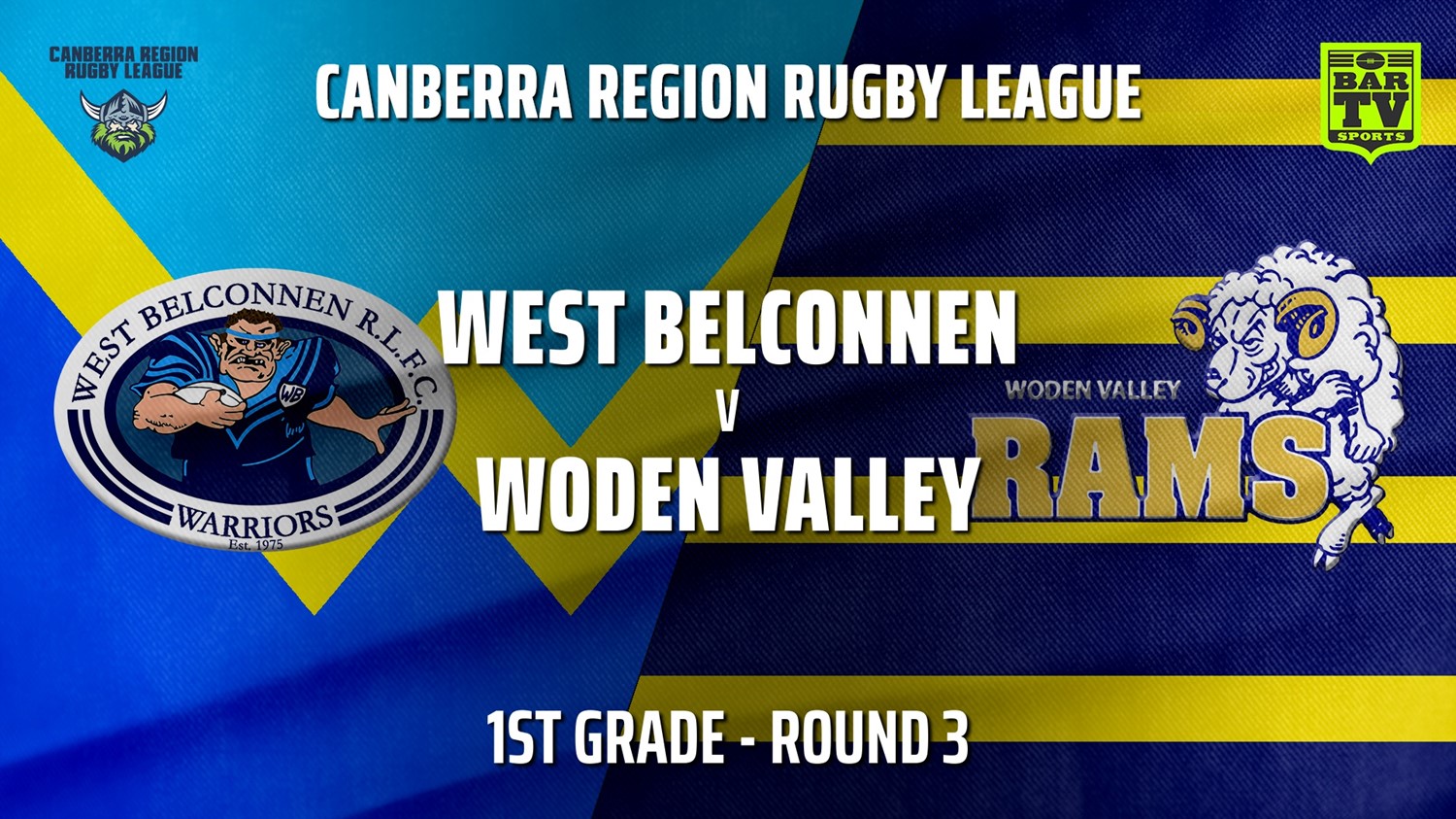 210501-CRRL Round 3 - 1st Grade - West Belconnen Warriors v Woden Valley Rams Minigame Slate Image