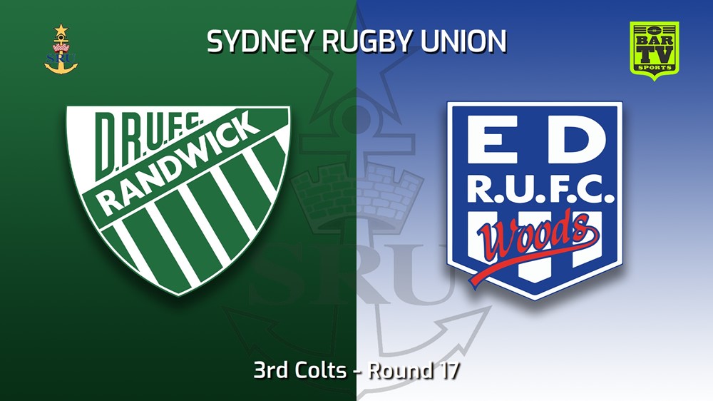 MINI GAME: Sydney Rugby Union Round 17 - 3rd Colts - Randwick v Eastwood Slate Image
