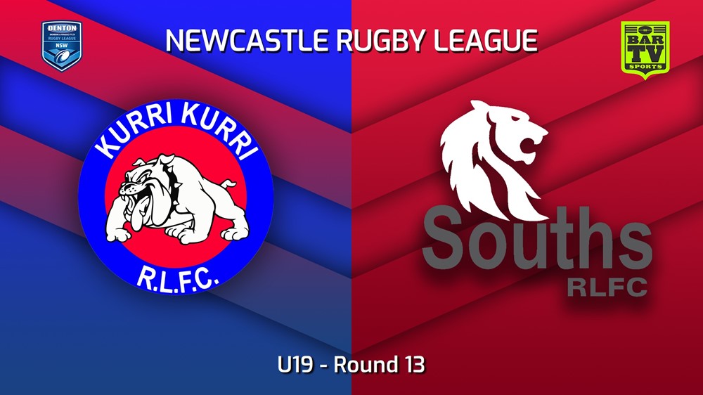 230624-Newcastle RL Round 13 - U19 - Kurri Kurri Bulldogs v South Newcastle Lions Minigame Slate Image