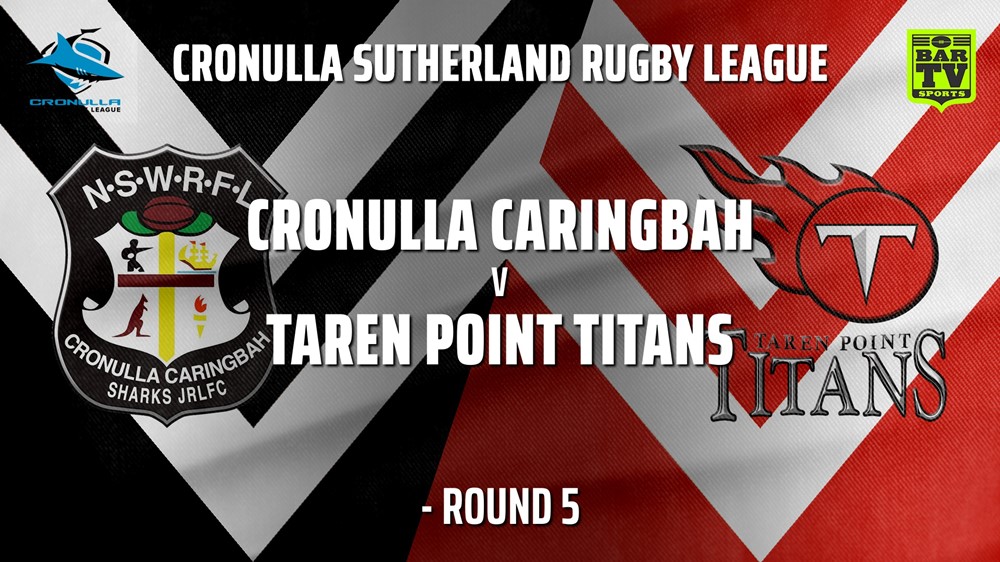 210530-Cronulla JRL -Blues Tag Under 13s Gold - Round 5 - Cronulla Caringbah v Taren Point Titans Slate Image