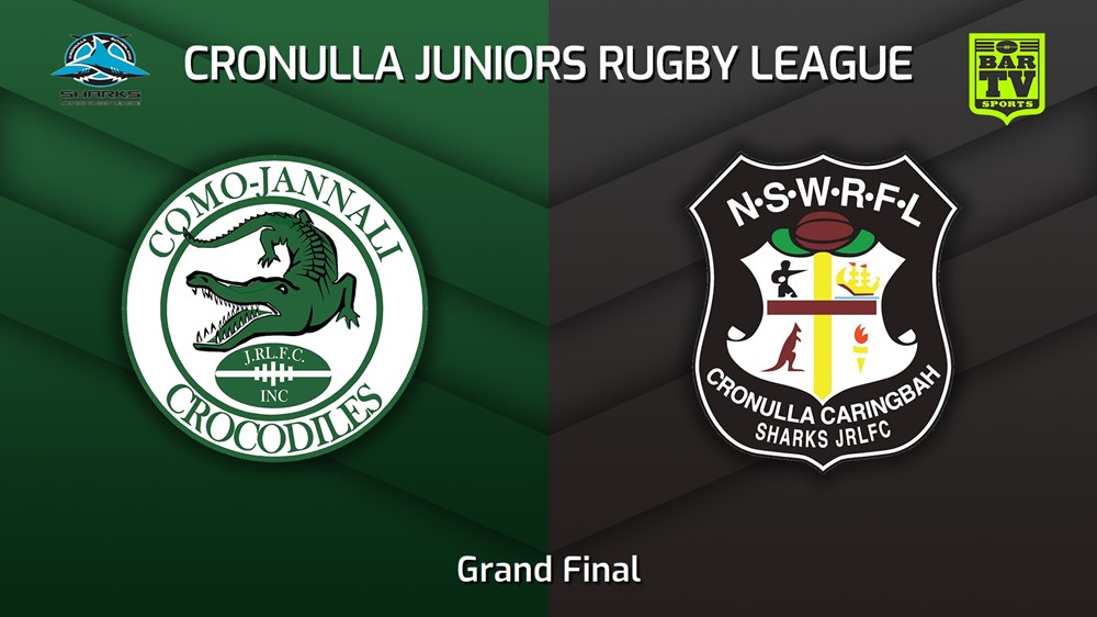 230826-Cronulla Juniors Grand Final - U16 Gold - Como Jannali Crocodiles v Cronulla Caringbah Minigame Slate Image