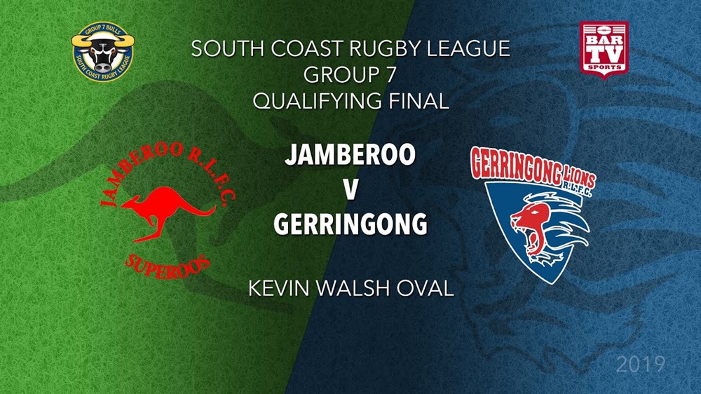  Group 7 South Coast Rugby League Qualifying Final - 1st Grade - Jamberoo v Gerringong Slate Image