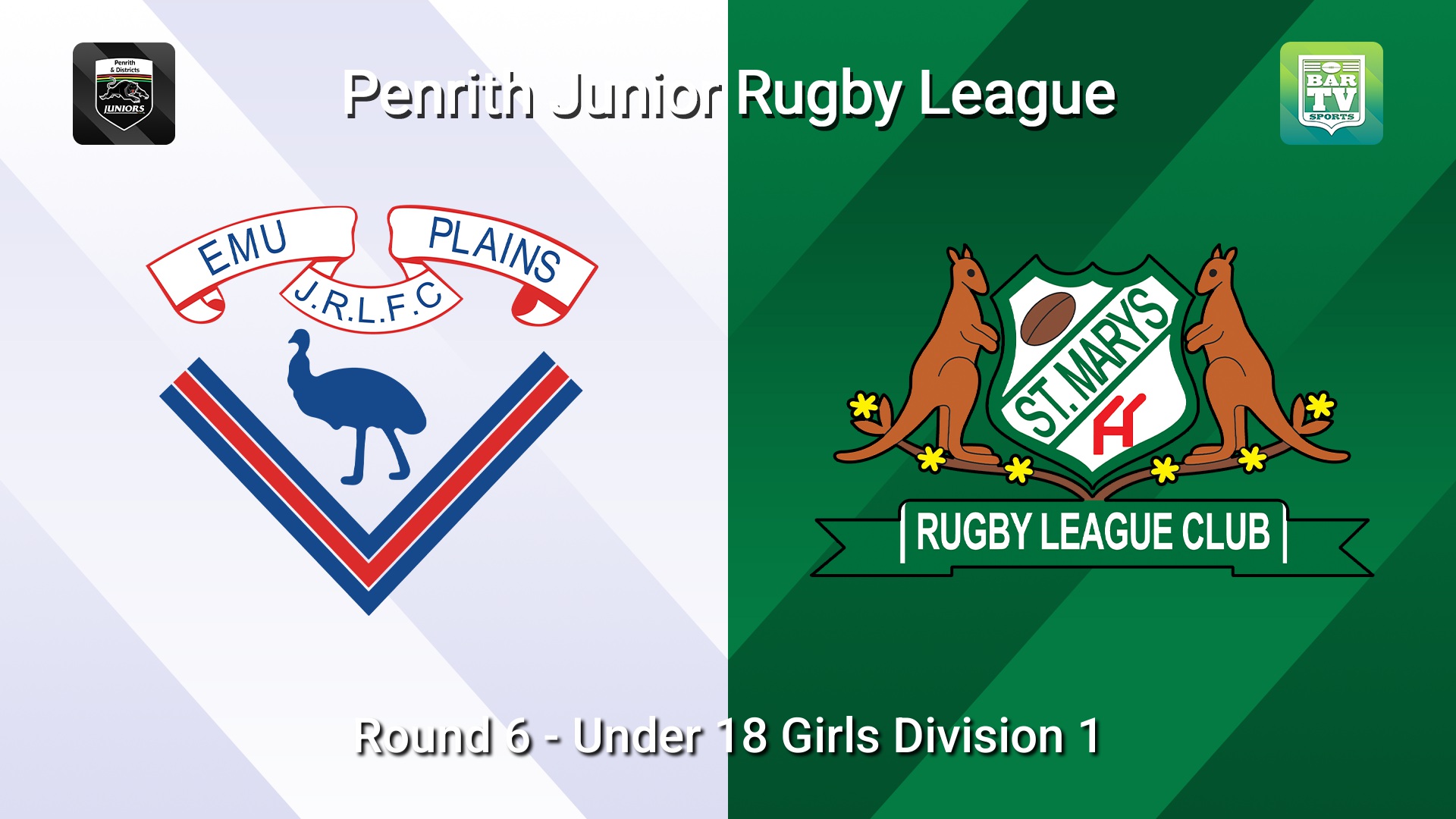 260530-video-Penrith & District Junior Rugby League Round 6 - Under 18 Girls Division 1 - Emu Plains v St Marys Slate Image