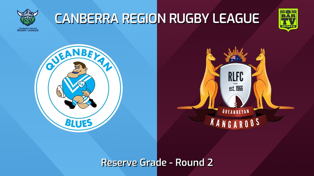 240413-Canberra Round 2 - Reserve Grade - Queanbeyan Blues v Queanbeyan Kangaroos Slate Image