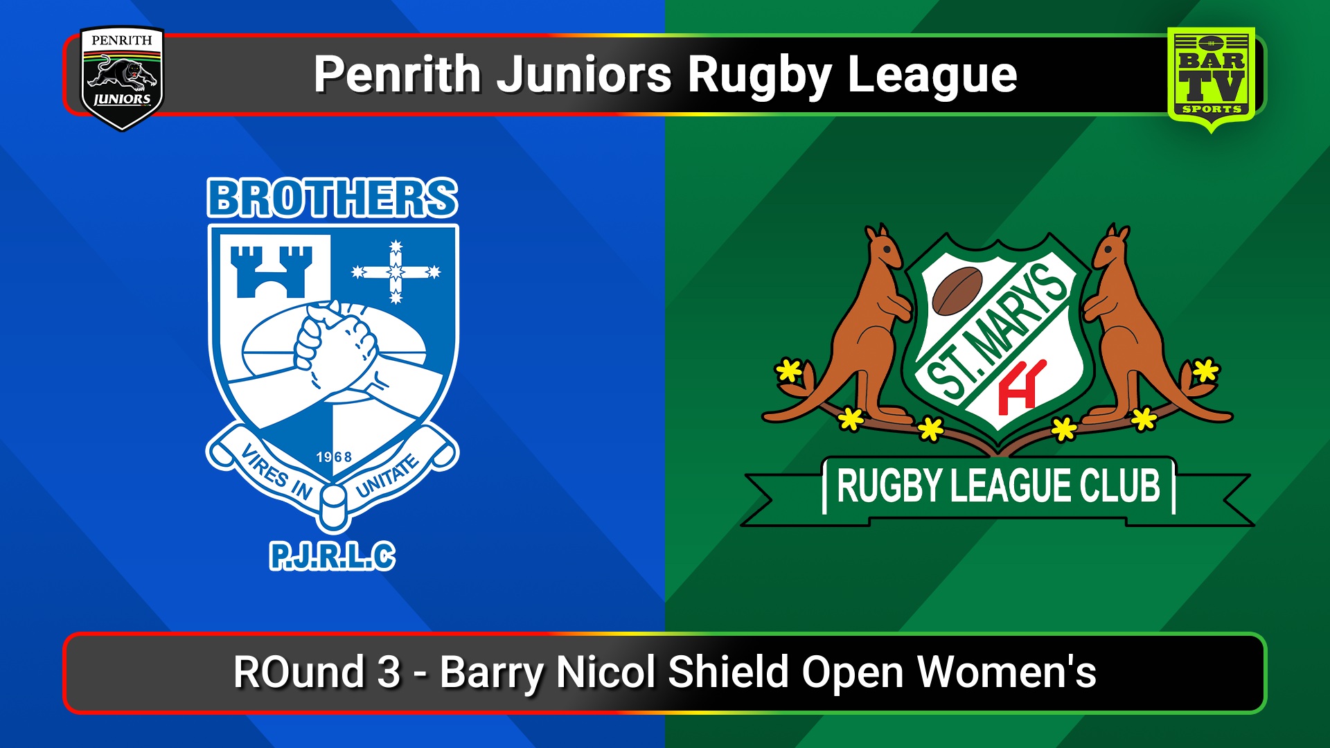 250427-video-Penrith & District Junior Rugby League ROund 3 - Coates Barry Nicol Shield Open Women's - Brothers v St Marys Slate Image