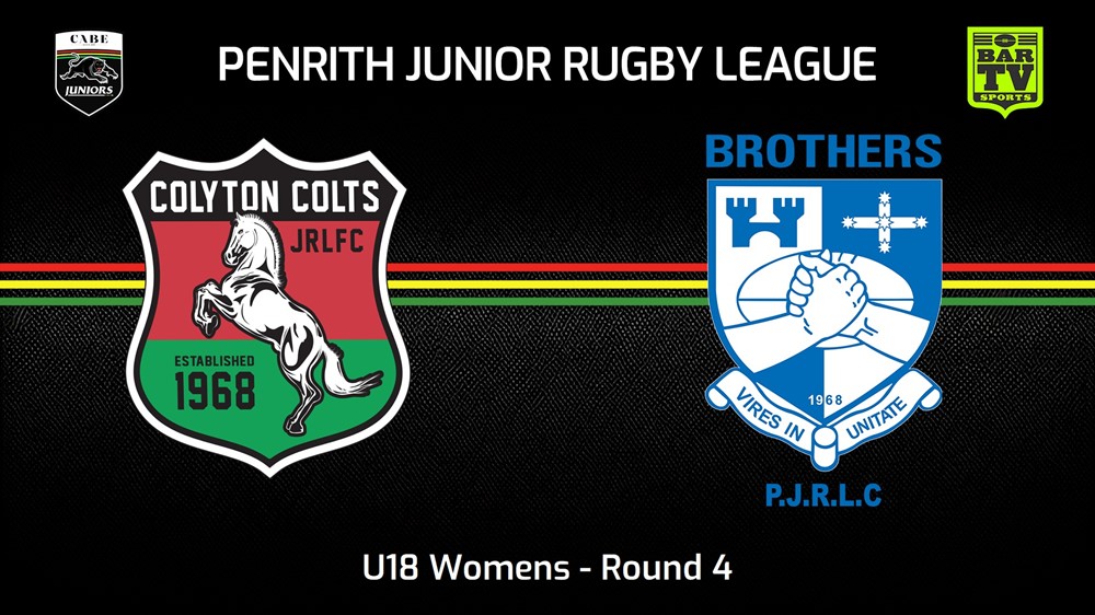 240505-video-Penrith & District Junior Rugby League Round 4 - U18 Womens - Colyton Colts v Brothers Minigame Slate Image