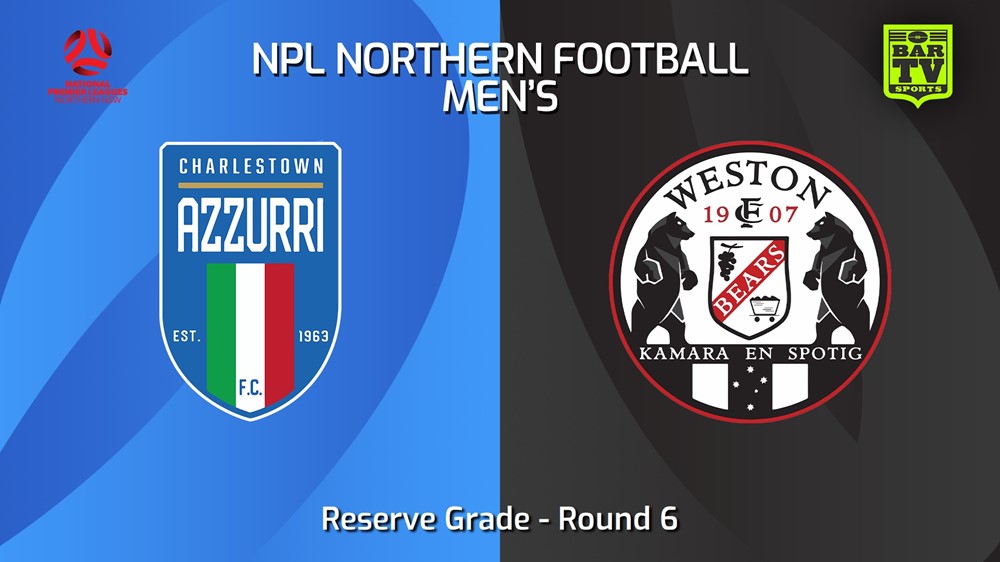 240407-NNSW NPLM Res Round 6 - Charlestown Azzurri FC Res v Weston Workers FC Res Minigame Slate Image