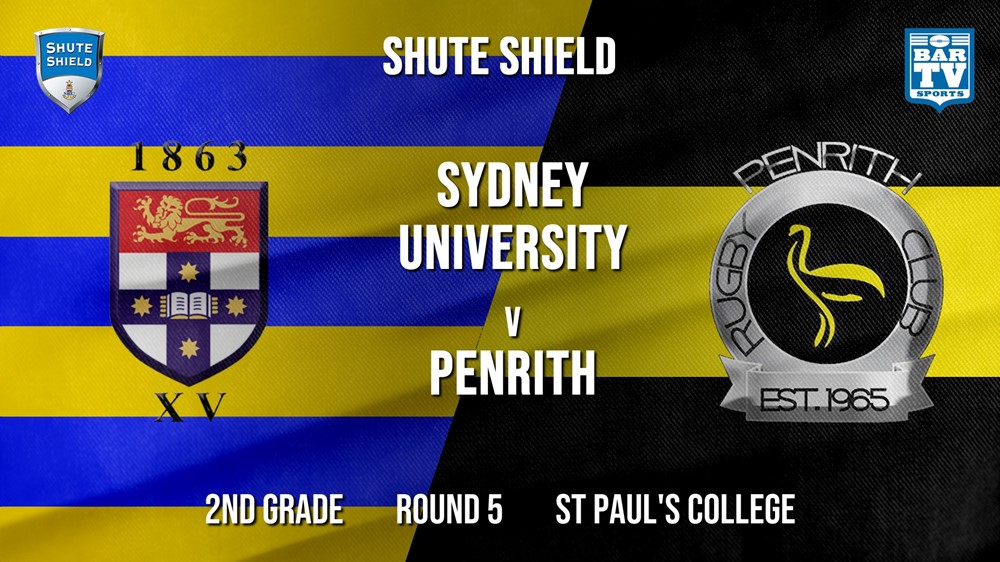 Shute Shield Round 5 - 2nd Grade - Sydney University v Penrith Emus Slate Image