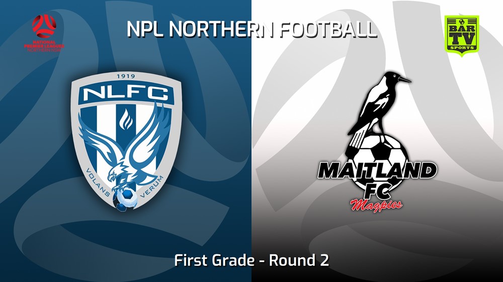 230311-NNSW NPLM Round 2 - New Lambton FC v Maitland FC Slate Image