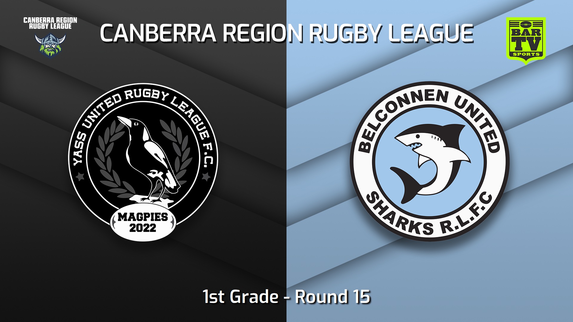 230805-Canberra Round 15 - 1st Grade - Yass Magpies v Belconnen United Sharks Slate Image