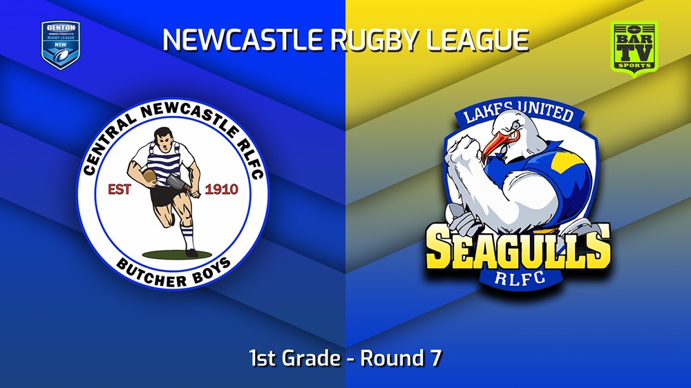 230514-Newcastle RL Round 7 - 1st Grade - Central Newcastle Butcher Boys v Lakes United Seagulls Slate Image