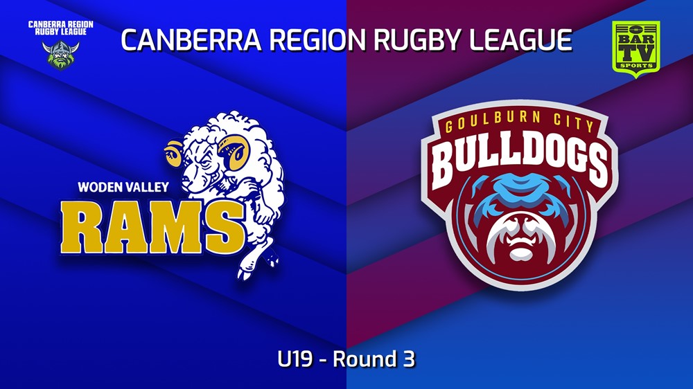 230429-Canberra Round 3 - U19 - Woden Valley Rams v Goulburn City Bulldogs Slate Image