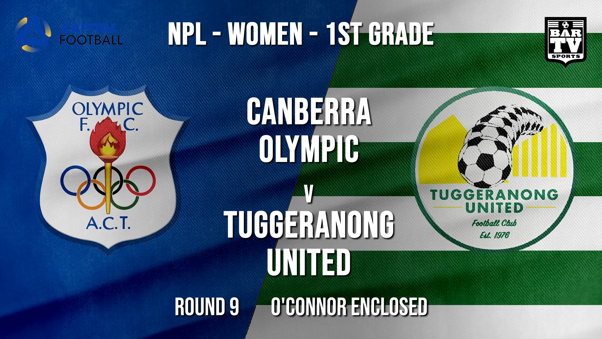 NPLW - Capital Round 9 - Canberra Olympic FC (women) v Tuggeranong United FC (women) Slate Image