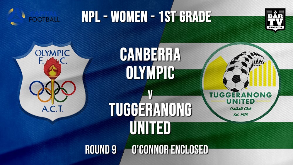 NPLW - Capital Round 9 - Canberra Olympic FC (women) v Tuggeranong United FC (women) Slate Image