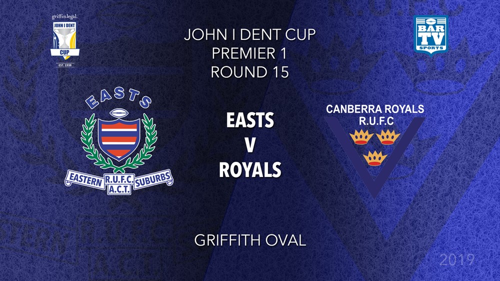 John I Dent Round 15 - Premier 1 - Eastern Suburbs v Canberra Royals Slate Image