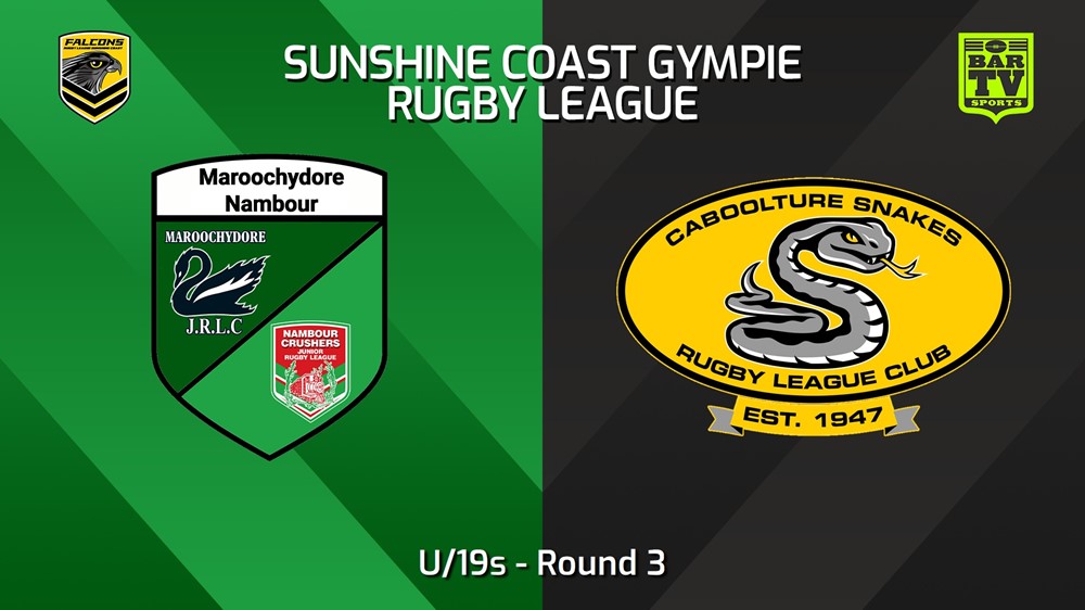 240420-video-Sunshine Coast RL Round 3 - U/19s - Maroochydore/Nambour v Caboolture Snakes Slate Image