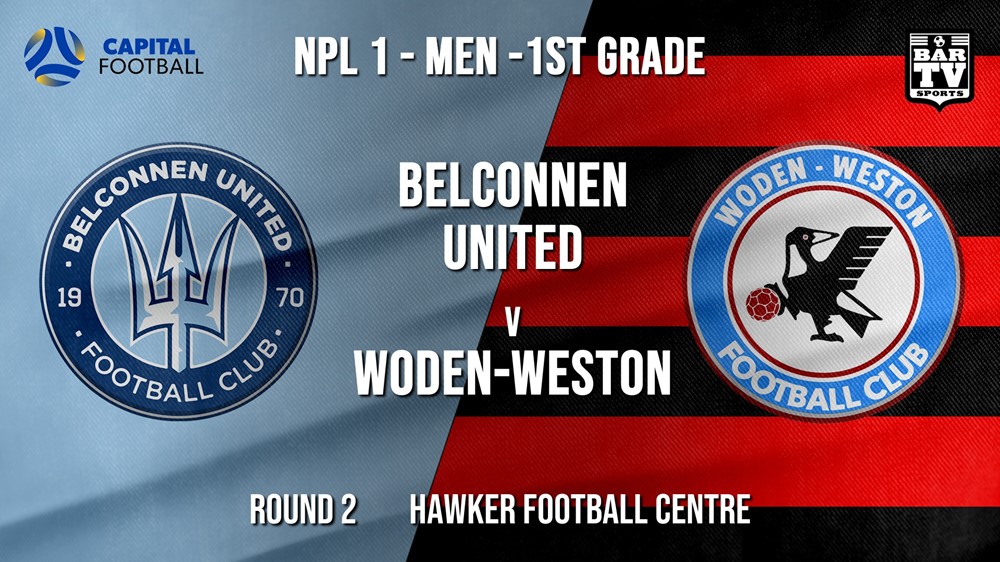 NPL - Capital Round 2 - Belconnen United FC v Woden-Weston FC Slate Image