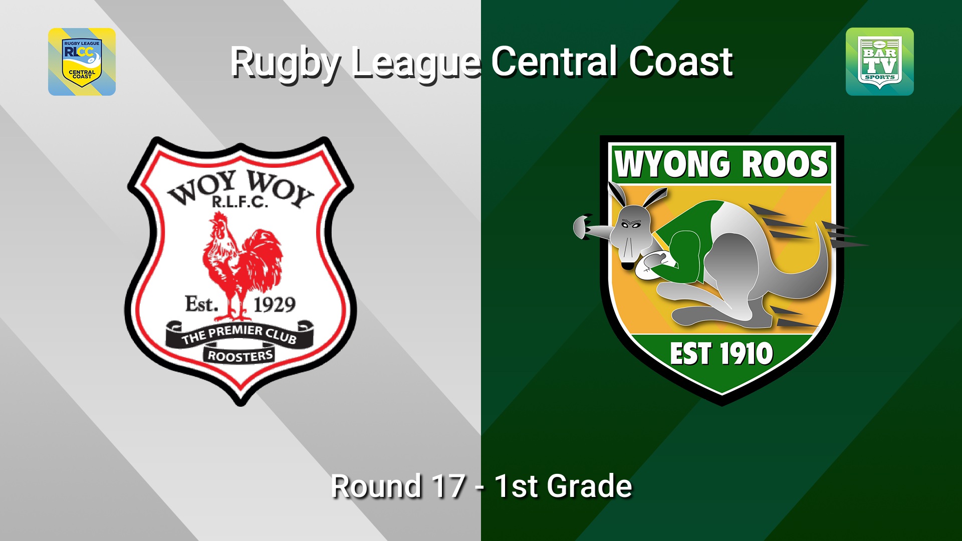 260816-video-RLCC Round 17 - 1st Grade - Woy Woy Roosters v Wyong Roos Slate Image