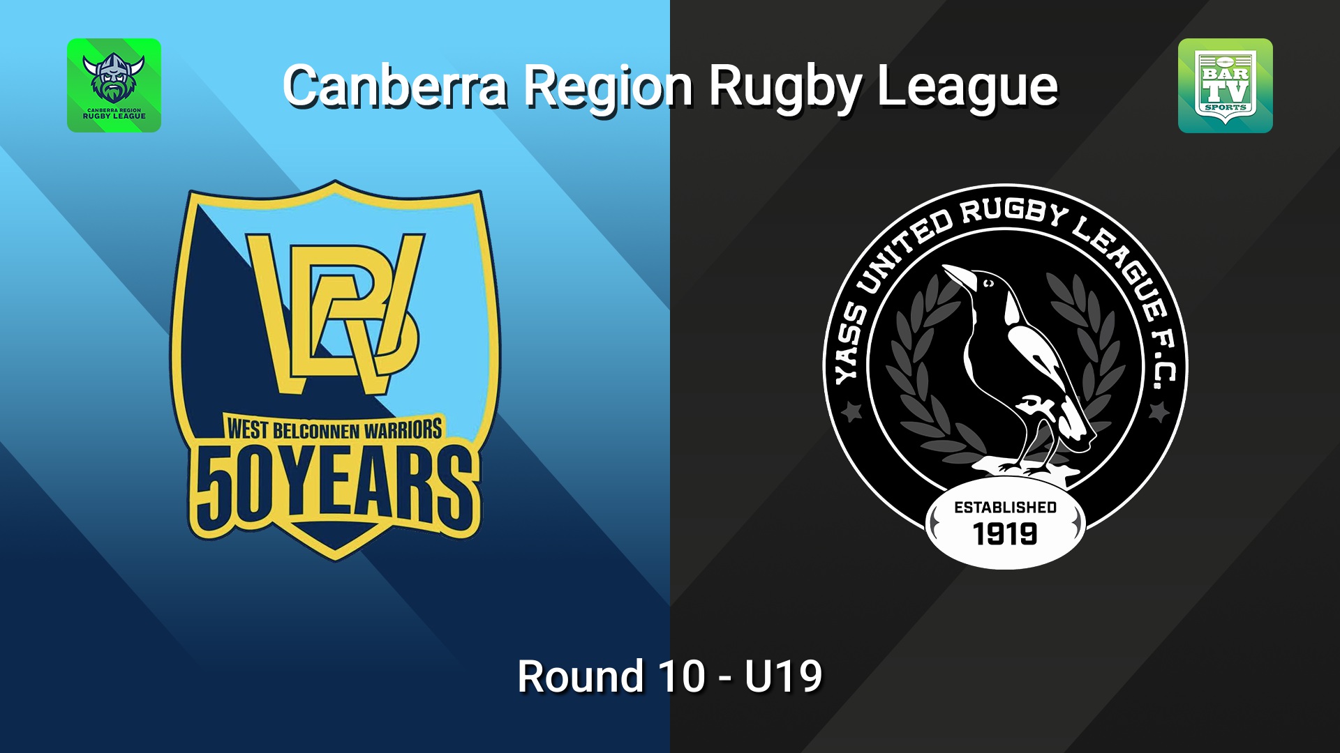 260627-video-Canberra Round 10 - U19 - West Belconnen Warriors v Yass Magpies Slate Image