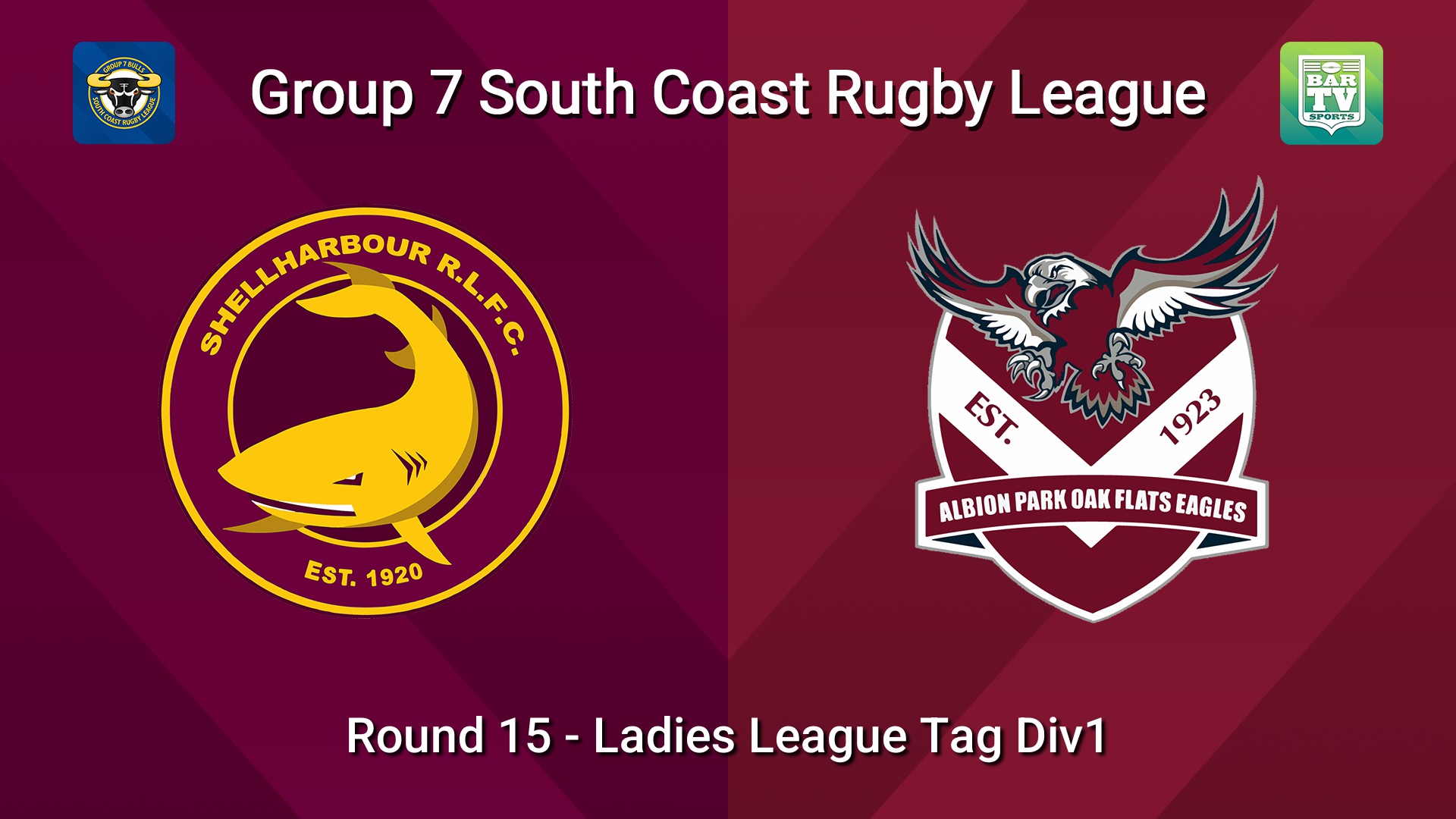 260816-video-South Coast Round 15 - Ladies League Tag Div1 - Shellharbour Sharks v Albion Park Oak Flats Slate Image