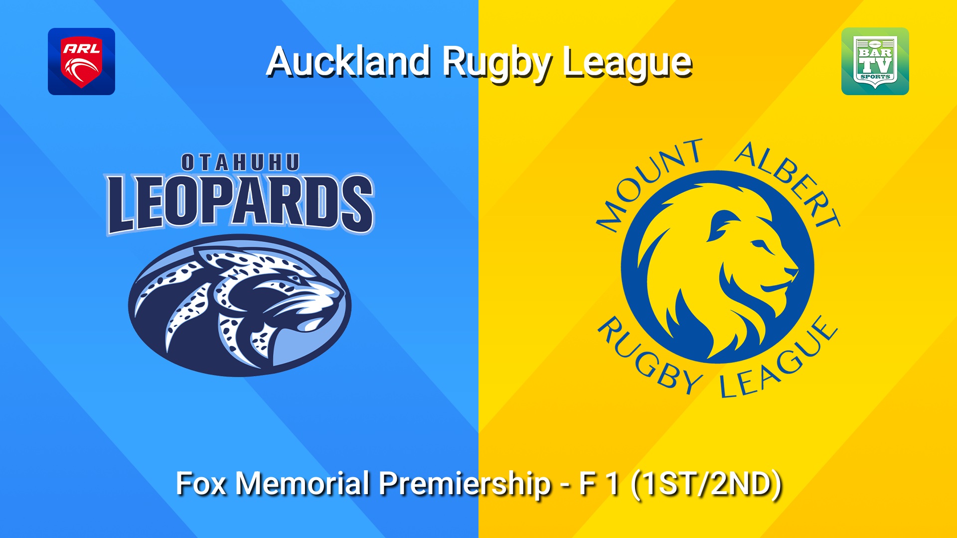 260816-video-Auckland RL F 1 (1ST/2ND) - Fox Memorial Premiership - Otahuhu Leopards v Mt Albert Lions Slate Image