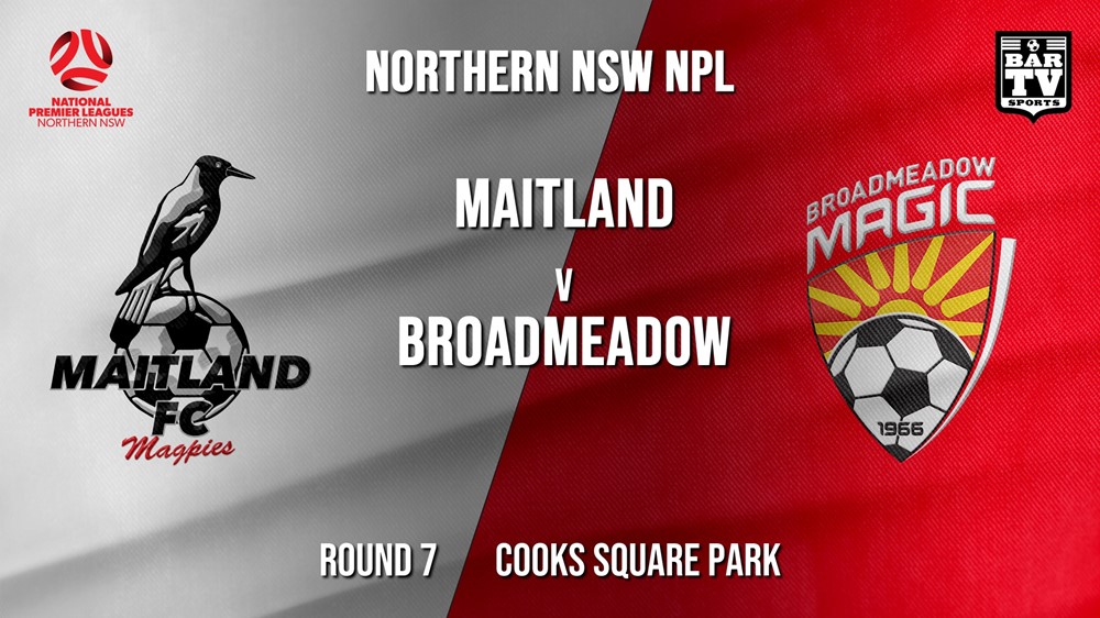 NPL - NNSW Round 7 - Maitland FC v Broadmeadow Magic Slate Image