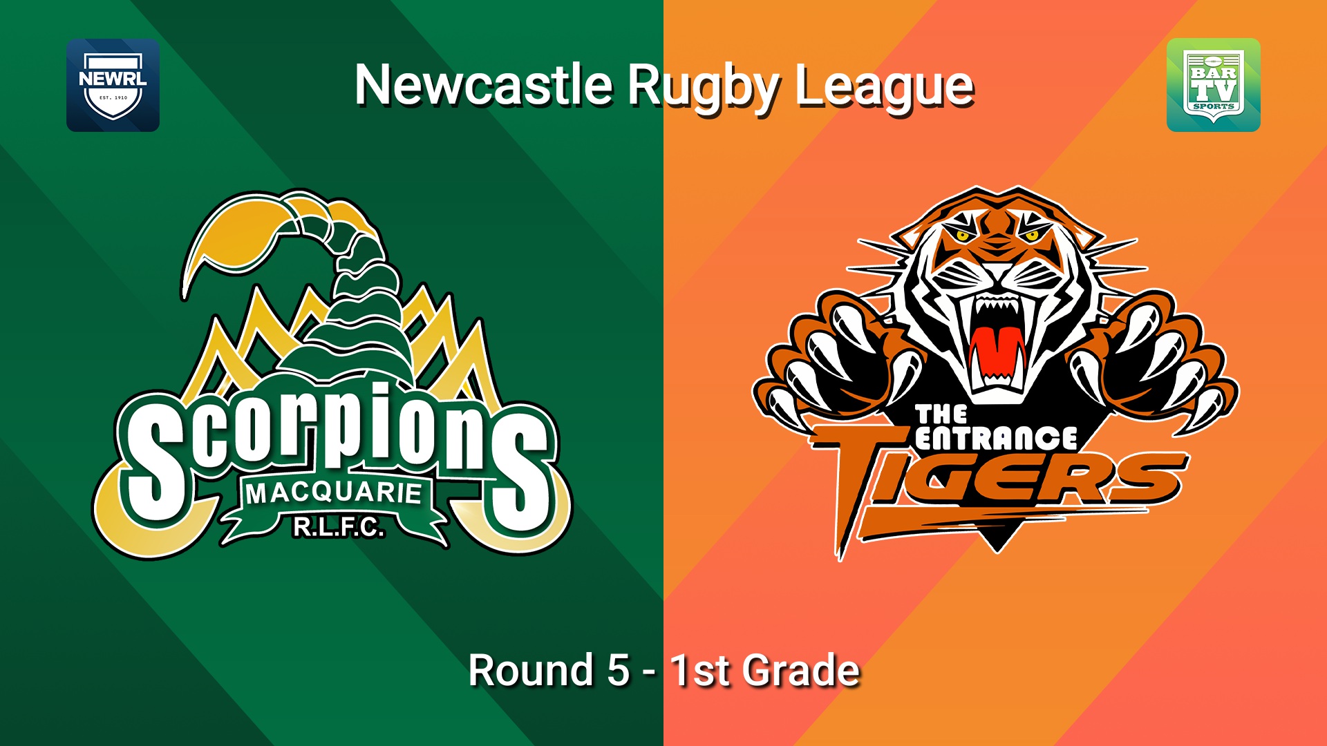 260509-video-Newcastle RL Round 5 - 1st Grade - Macquarie Scorpions v The Entrance Tigers Slate Image