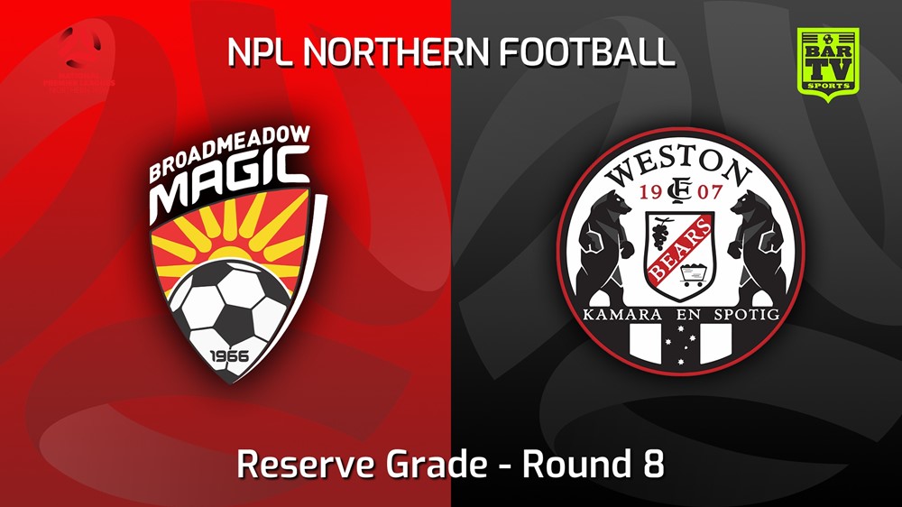 220429-NNSW NPLM Res Round 8 - Broadmeadow Magic Res v Weston Workers FC Res Slate Image