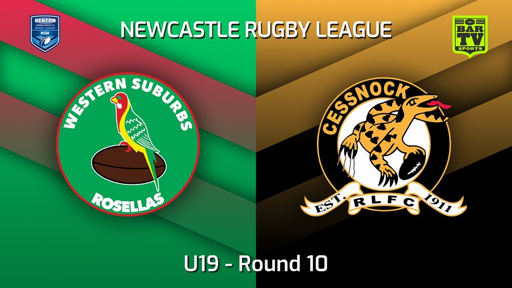 220605-Newcastle Round 10 - U19 - Western Suburbs Rosellas v Cessnock Goannas Slate Image