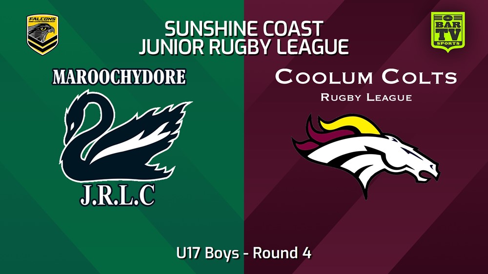 240420-video-Sunshine Coast Junior Rugby League Round 4 - U17 Boys - Maroochydore Swans JRL v Coolum Colts JRL Slate Image