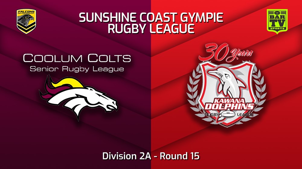 220729-Sunshine Coast RL Round 15 - Division 2A - Coolum Colts v Kawana Dolphins Slate Image