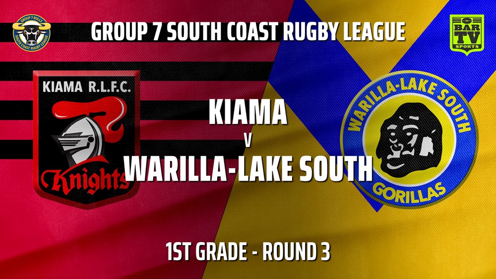 210502-Group 7 RL Round 3 - 1st Grade - Kiama Knights v Warilla-Lake South Slate Image