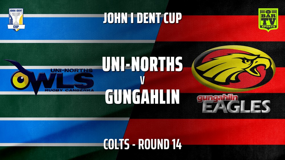 MINI GAME: John I Dent (ACT) Round 14 - Colts - UNI-Norths v Gungahlin Eagles Slate Image
