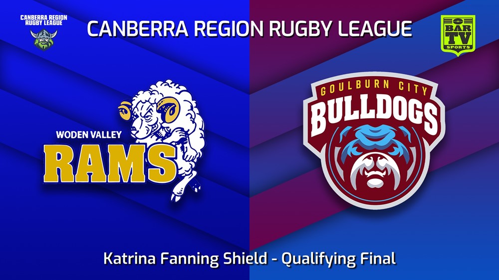 220827-Canberra Qualifying Final - Katrina Fanning Shield - Woden Valley Rams v Goulburn City Bulldogs Slate Image