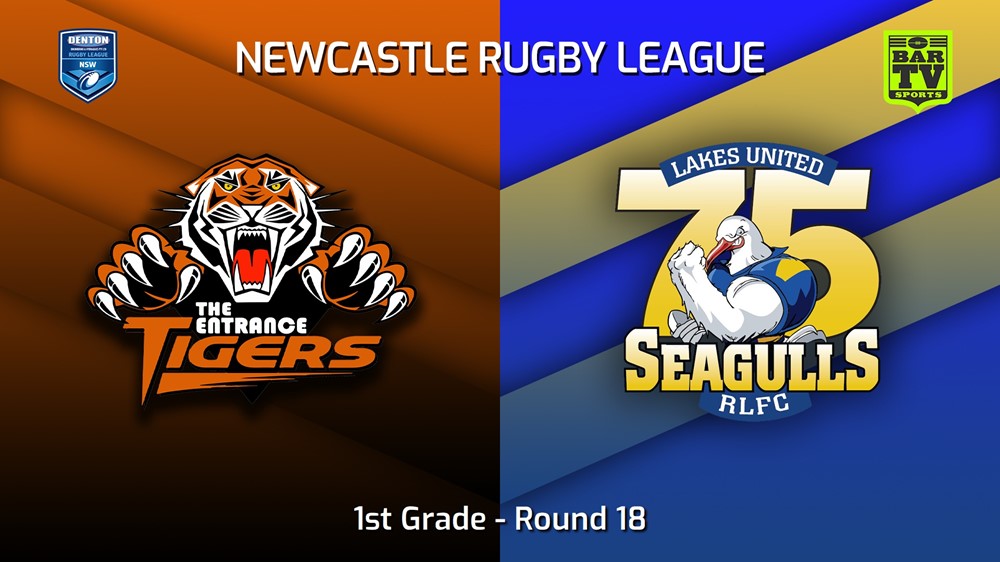 220807-Newcastle Round 18 - 1st Grade - The Entrance Tigers v Lakes United Slate Image