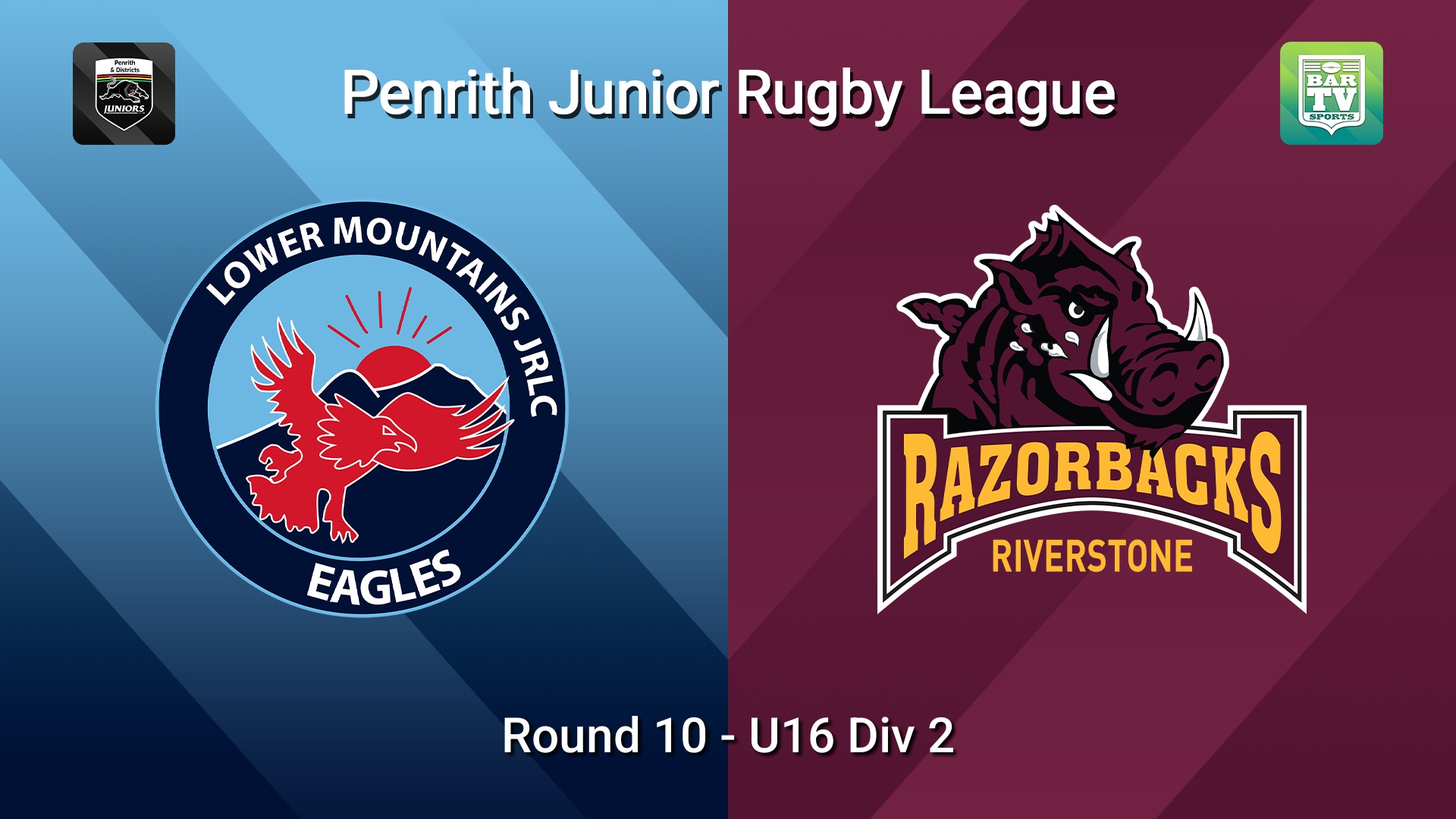 260704-video-Penrith & District Junior Rugby League Round 10 - U16 Div 2 - Lower Mountains v Riverstone Slate Image