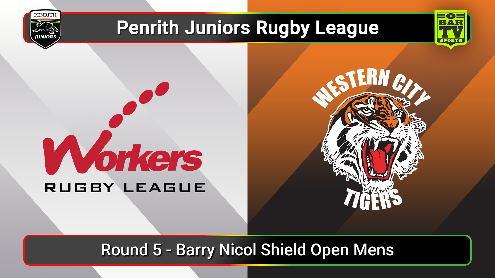 250518-video-Penrith & District Junior Rugby League Round 5 - Barry Nicol Shield Open Mens - Blacktown Workers v Western City Tigers Slate Image