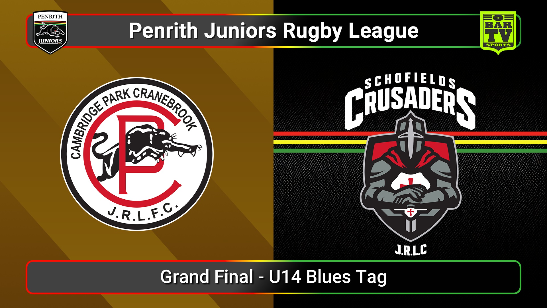 250907-video-Penrith & District Junior Rugby League Grand Final - U14 Blues Tag - Cambridge Park v Schofields Crusaders Slate Image