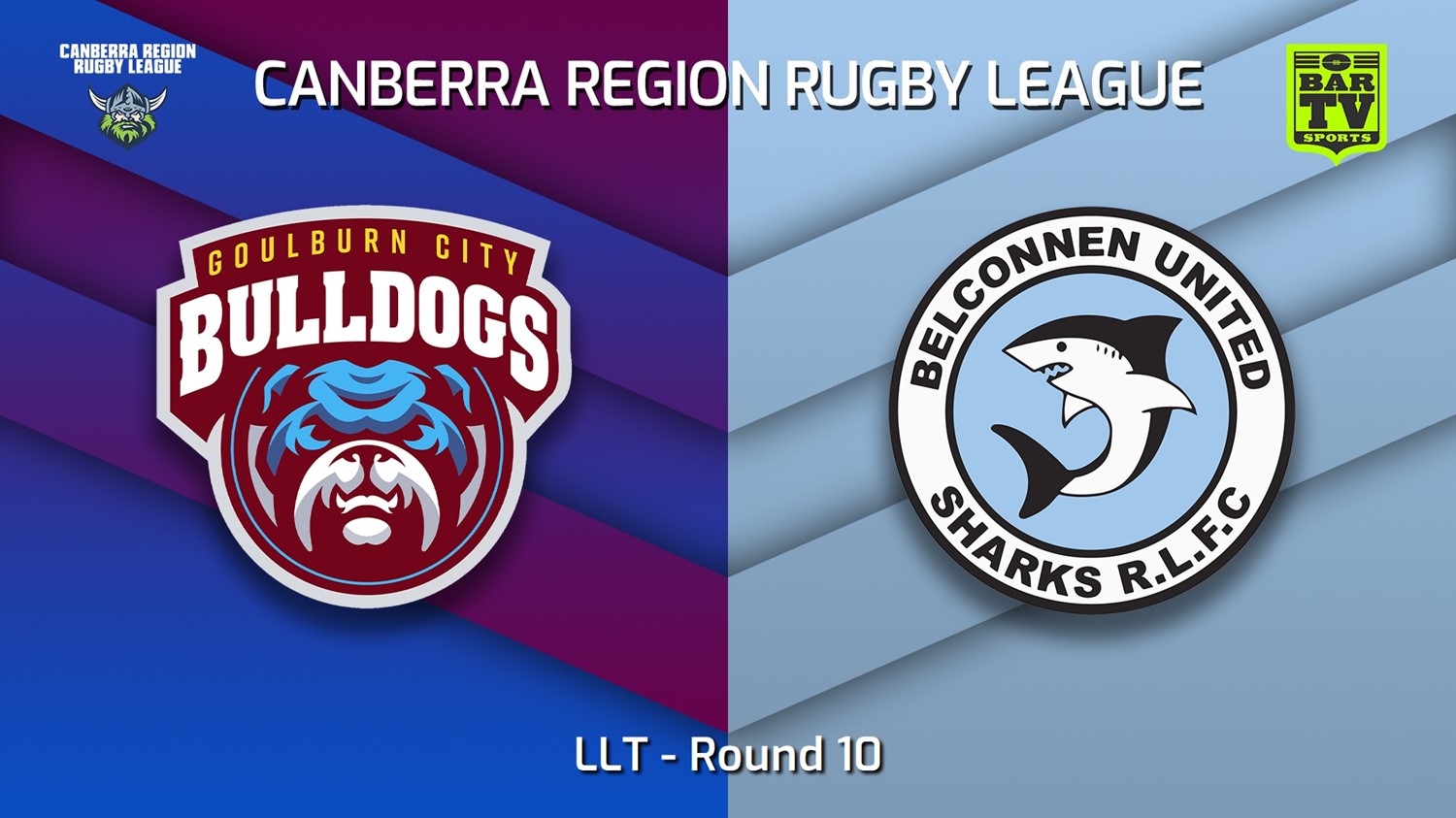 220626-Canberra Round 10 - LLT - Goulburn City Bulldogs v Belconnen United Sharks Slate Image