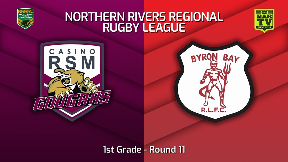 230702-Northern Rivers Round 11 - 1st Grade - Casino RSM Cougars v Byron Bay Red Devils Slate Image