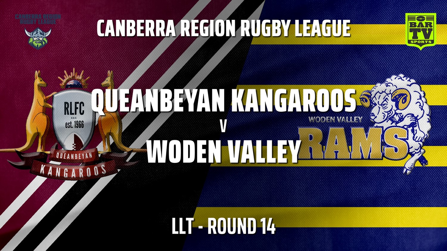 210731-Canberra Round 14 - LLT - Queanbeyan Kangaroos v Woden Valley Rams Slate Image