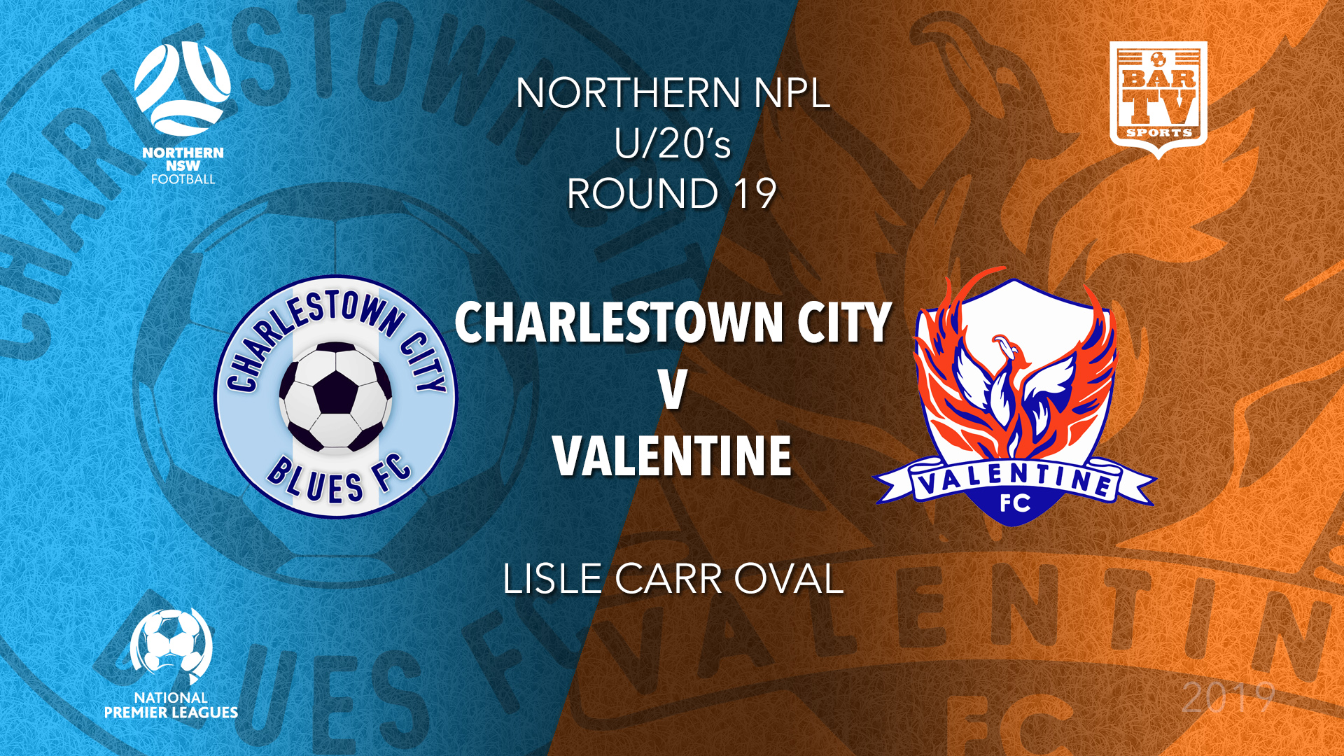 NPL Youth - Northern NSW Round 19 - Charlestown City Blues FC U20 v Valentine Phoenix FC U20 Slate Image