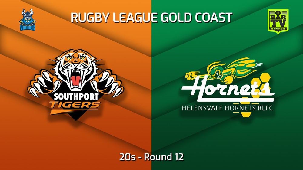 230716-Gold Coast Round 12 - 20s - Southport Tigers v Helensvale Hornets Minigame Slate Image