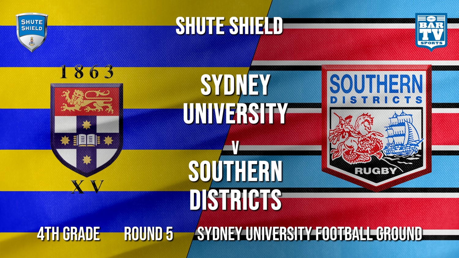Shute Shield Round 5 - 4th Grade - Sydney University v Southern Districts Minigame Slate Image